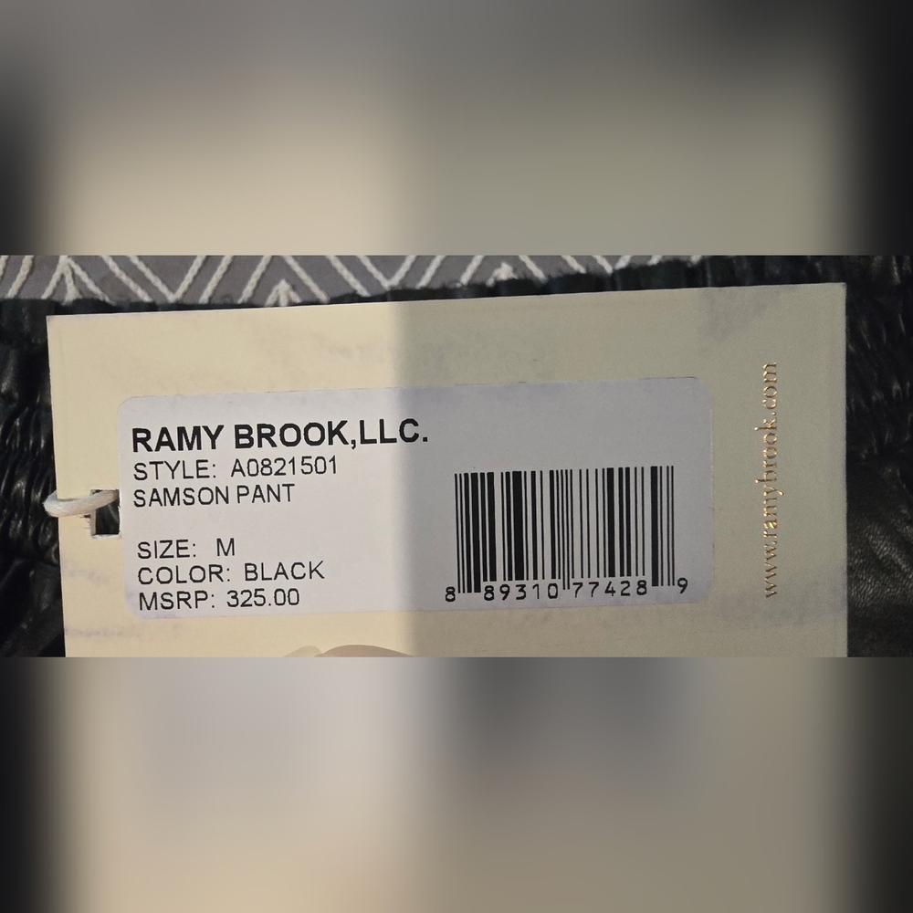 Ramy Brook Faux Leather Samson Pants Size Medium - Picture 6 of 11